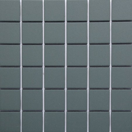 Green Matt Sheeted Paper Faced Mosaic Porcelain Tile 50x50