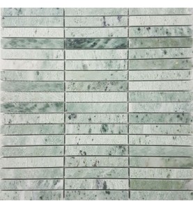 Green Celest Kit Kat Honed Marble Mosaic 15x98