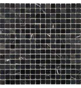 Nero Marquina Polished Marble Mosaic 15x15