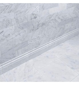 Carrara Honed Victorian Design Skirting Marble