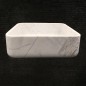 Persian White Honed  Square Basin Marble 3275