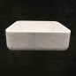 Persian White Honed  Square Basin Marble 3277