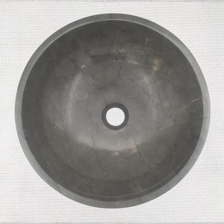Pietra Grey Honed Round Basin Limestone 3295