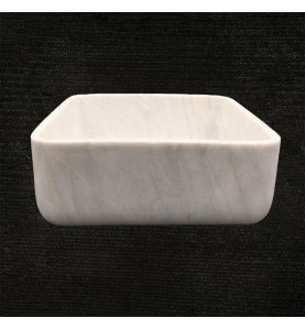 Persian White Honed  Square Basin Marble 3299