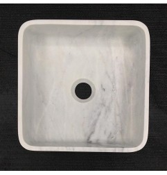 Persian White Honed  Square Basin Marble 3300