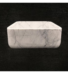 Persian White Honed  Square Basin Marble 3301