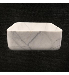 Persian White Honed  Square Basin Marble 3302