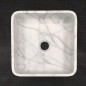 Persian White Honed  Square Basin Marble 3307