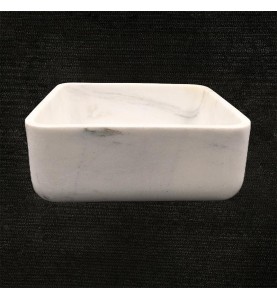Persian White Honed  Square Basin Marble 3308
