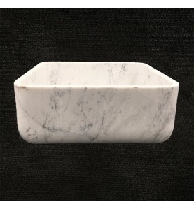 Persian White Honed  Square Basin Marble 3311