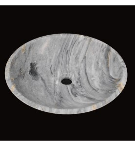 Crystal Grey Polished Round Basin Marble 682