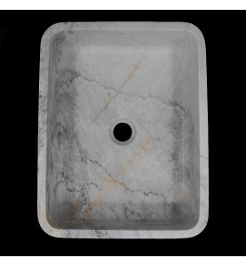 Persian White Honed Rectangle Basin Marble 1020