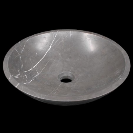 Pietra Grey Honed Round Basin Limestone 686
