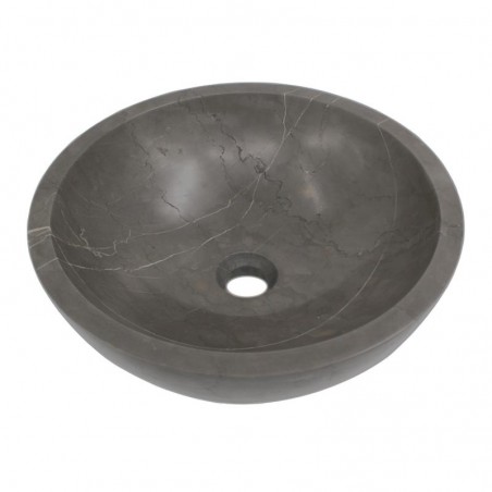 Pietra Grey Honed Round Basin Limestone 581