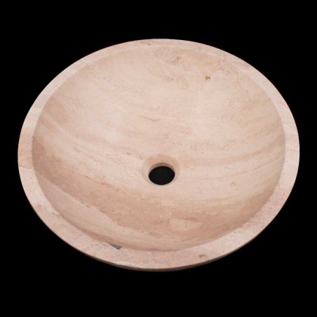 Classico Veincut Filled Honed Round Basin Travertine 2000
