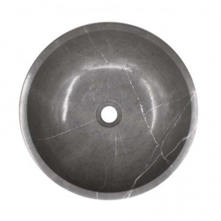 Pietra Grey Honed Round Basin Limestone 1591