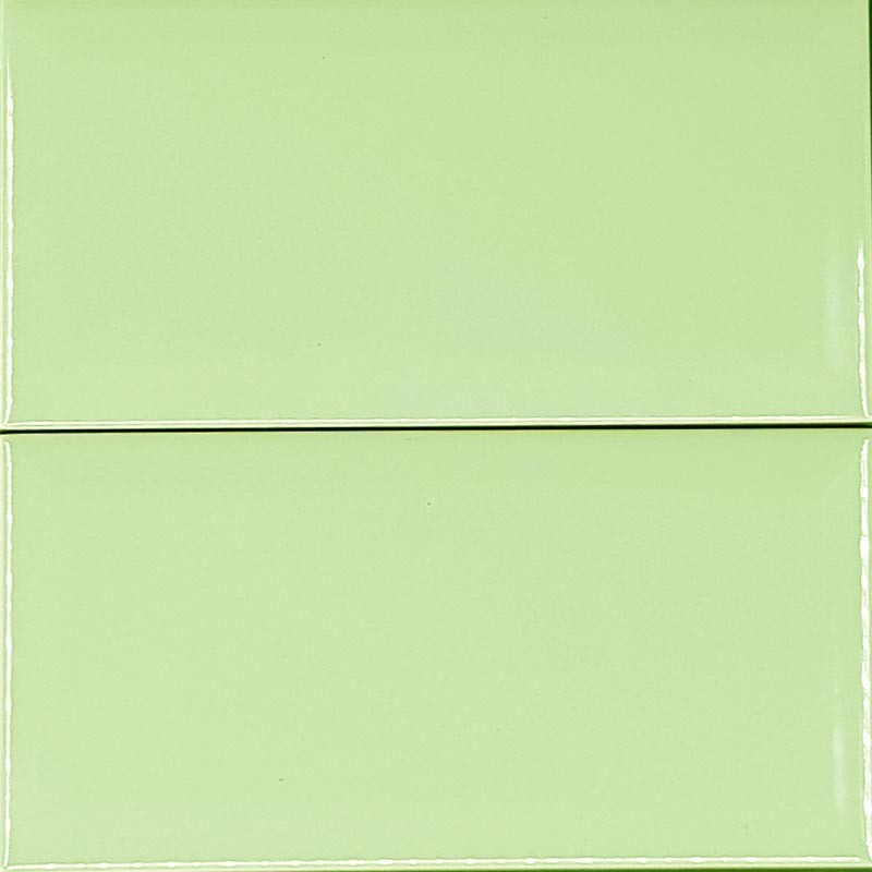 Spanish Verde Green Gloss Non Rectified Subway Ceramic 200x100