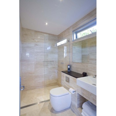 Classico Veincut Epoxy Filled Polished Travertine Tiles