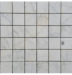 Persian White Polished Marble Mosaic 50x50