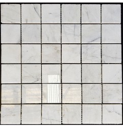 Persian White Polished Marble Mosaic Tiles 50x50