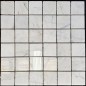 Persian White Polished Marble Mosaic Tiles 50x50
