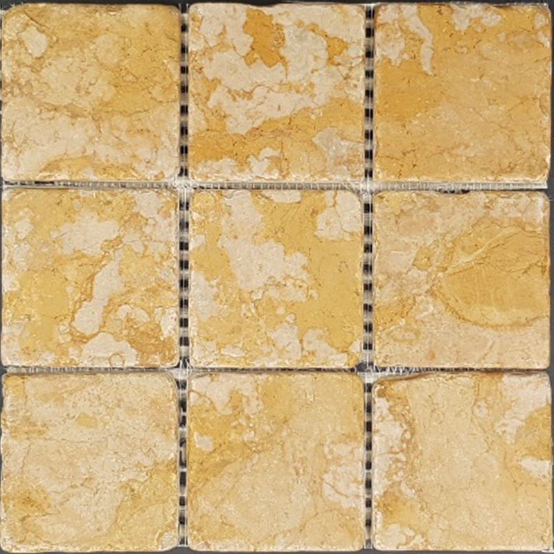 Gialo Reale Tumbled Sheeted Marble