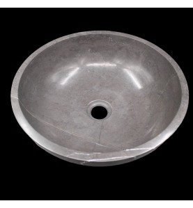 Pietra Grey Honed Round Basin Limestone 1597