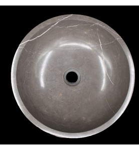 Pietra Grey Honed Round Basin Limestone 1606