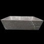 Pietra Grey Honed Rectangle Basin with Tap Hole Limestone
