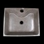 Pietra Brown Honed Rectangle Basin with Tap Hole Limestone 1509