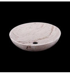 Silk Honed Round Basin Travertine 1767