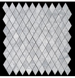 Super White Dolomite Diamond Honed Marble Mosaic Tiles 54x92
