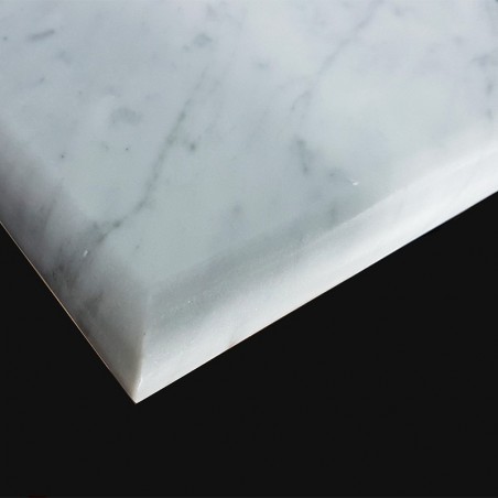 Carrara Honed Bullnose 40 mm Step Tread Marble