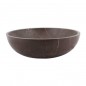Grey & Gold Honed Round Basin Marble 2038