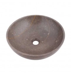 Grey & Gold Honed Round Basin Marble 2070