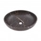 Black & Gold Honed Oval Basin Marble 2131