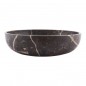 Black & Gold Honed Oval Basin Marble 2136