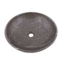 Pietra Grey Honed Round Basin Limestone 2140