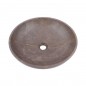 Grey & Gold Honed Round Basin Marble 2075