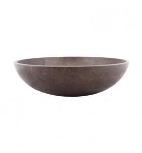 Grey & Gold Honed Round Basin Marble 2075