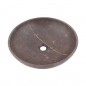 Grey & Gold Honed Round Basin Marble 2088