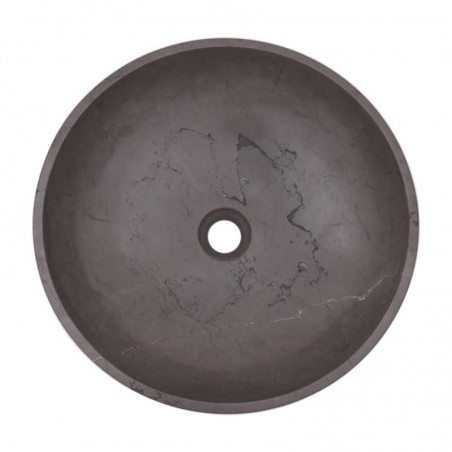 Pietra Grey Honed Round Basin Limestone 2126