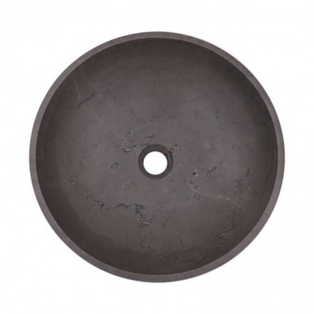 Pietra Grey Honed Round Basin Limestone 2128