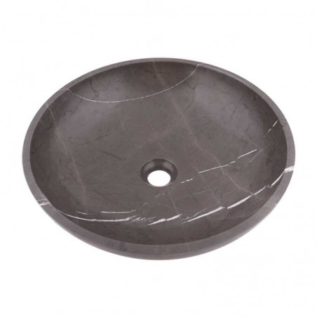 Pietra Grey Honed Round Basin Limestone 2129
