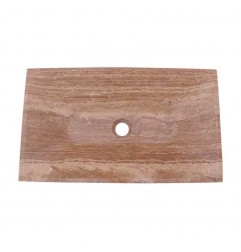 Noce Honed Rectangle Tapered Basin Travertine 1960