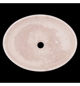 Classico Honed Oval Basin Travertine 1826
