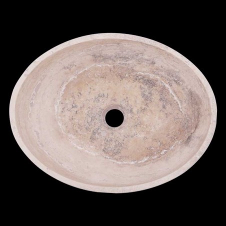 Classico Honed Oval Basin Travertine 1831