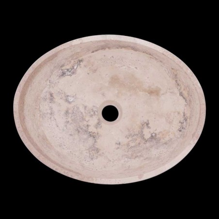Classico Honed Oval Basin Travertine 1836
