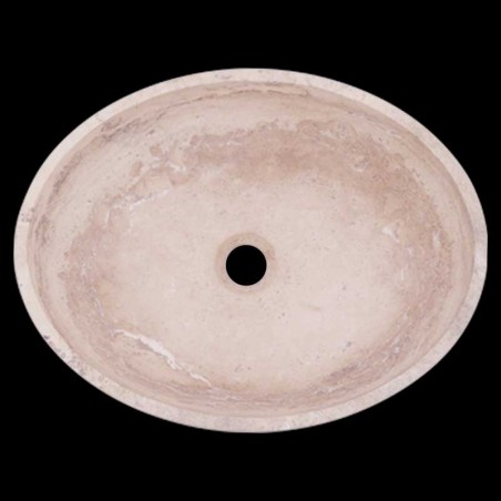 Classico Honed Oval Basin Travertine 1843