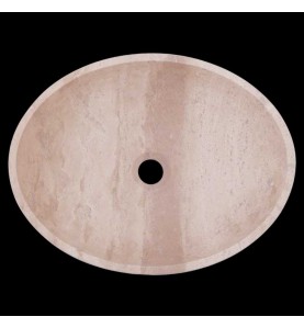 Classico Honed Oval Basin Travertine 1847